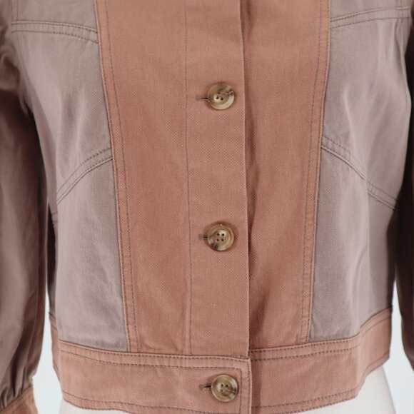 Current Air Harper Jacket Womens Taupe Retro Vintage-Inspired Minimalist 80s NWT - Picture 13 of 13